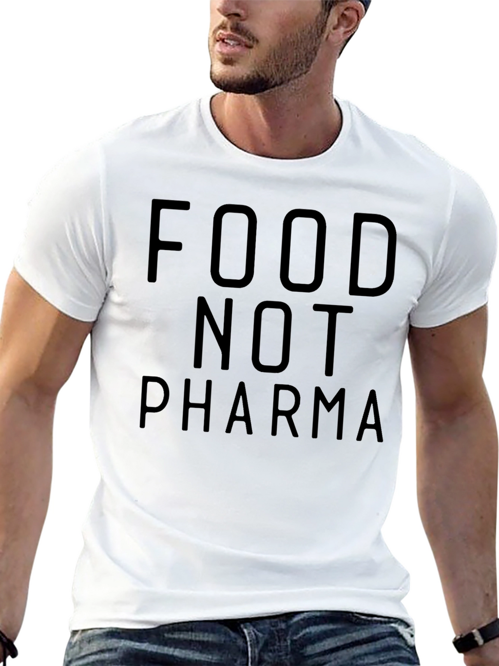 Food Not Pharma Graphic Tee