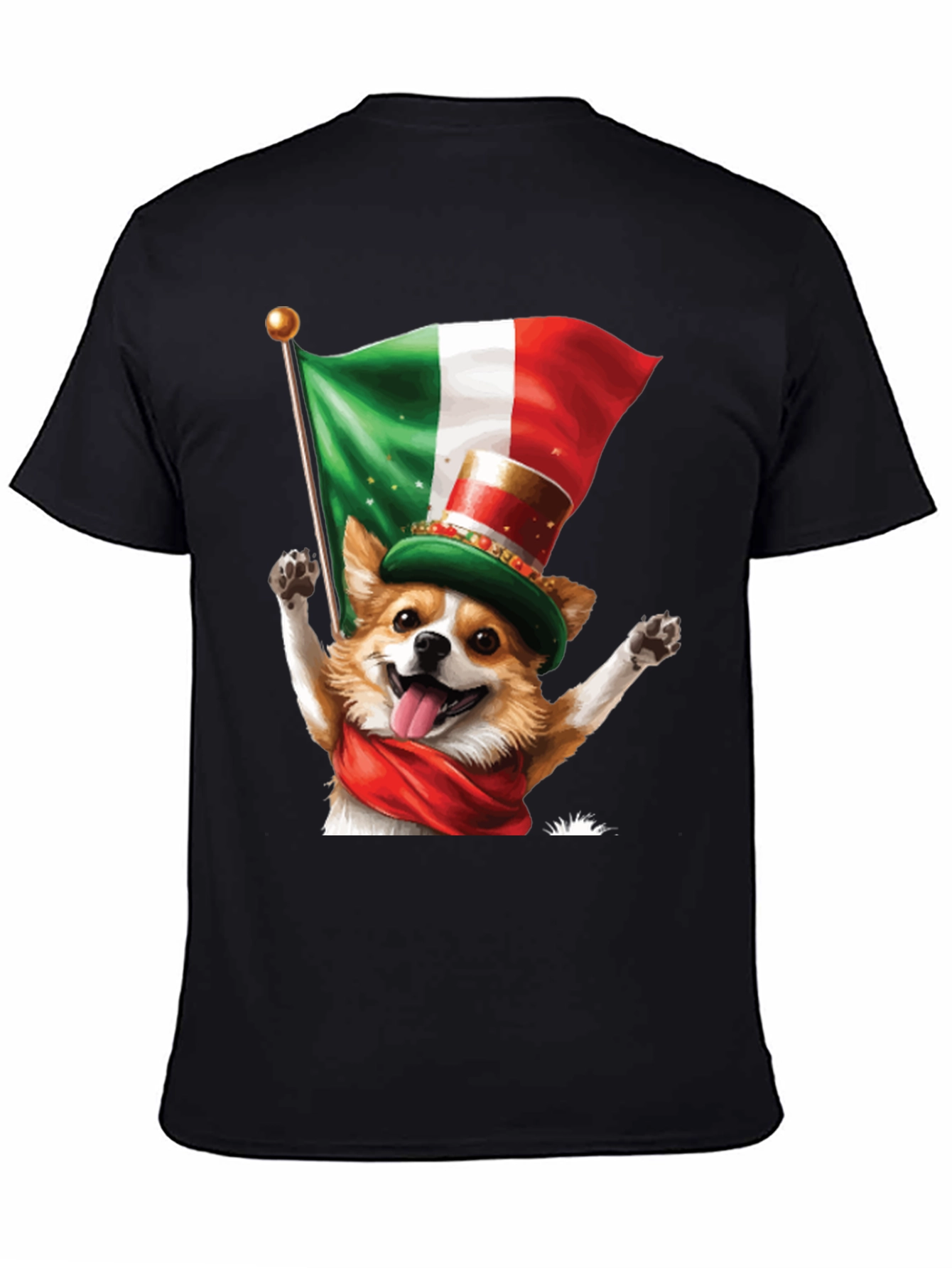 Italian Pride Dog Graphic Tee - St. Patricks Day