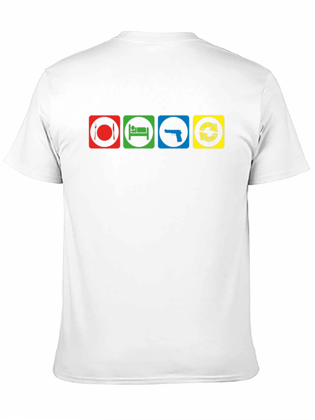Eat Sleep Gun Repeat Graphic T-Shirt