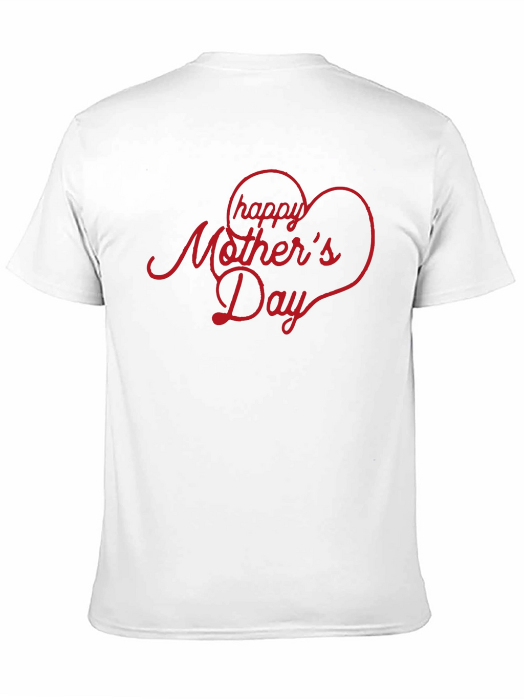 Happy Mothers Day Heart T-Shirt - Black