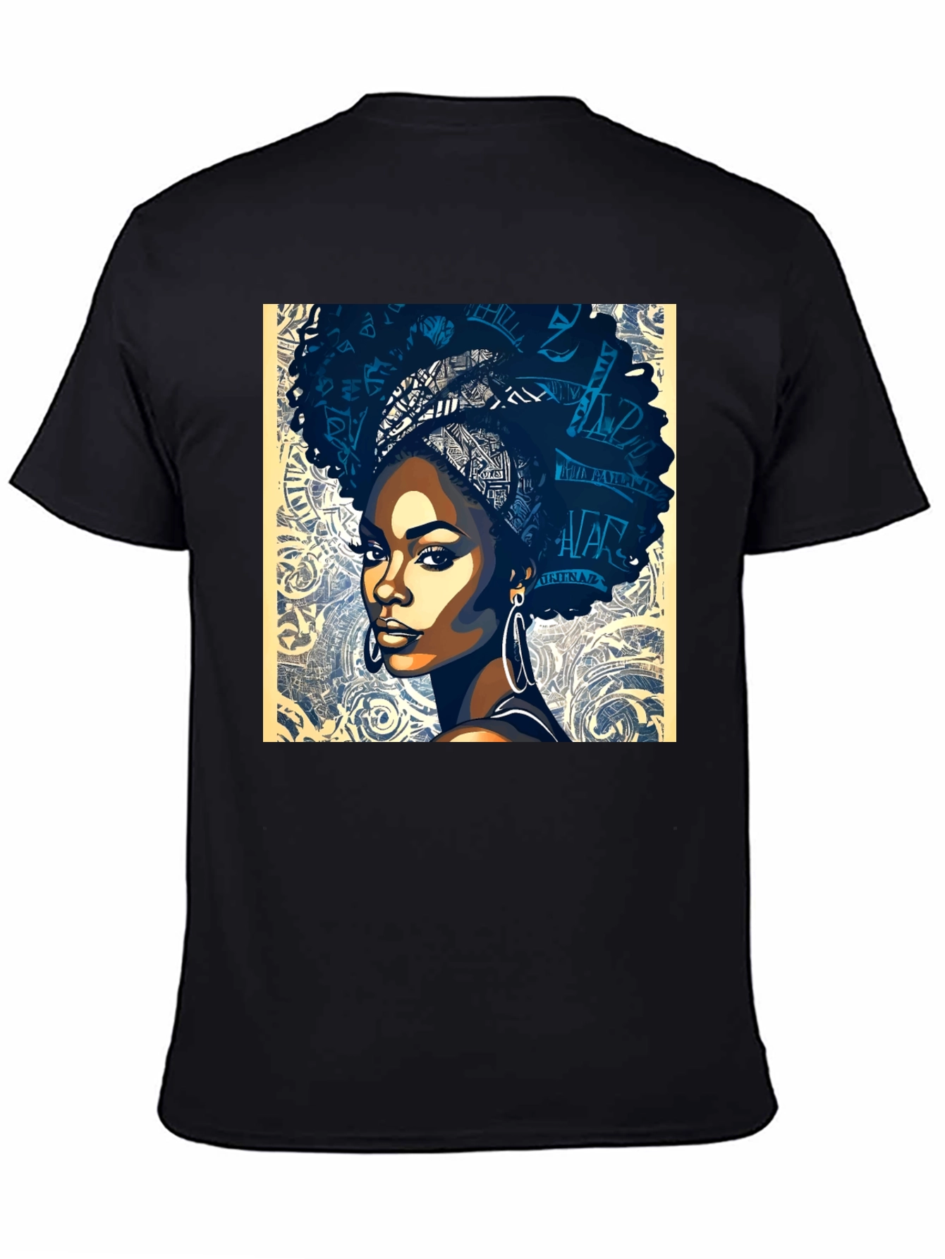 Black Woman Afro Art Graphic Tee - Stylish & Unique