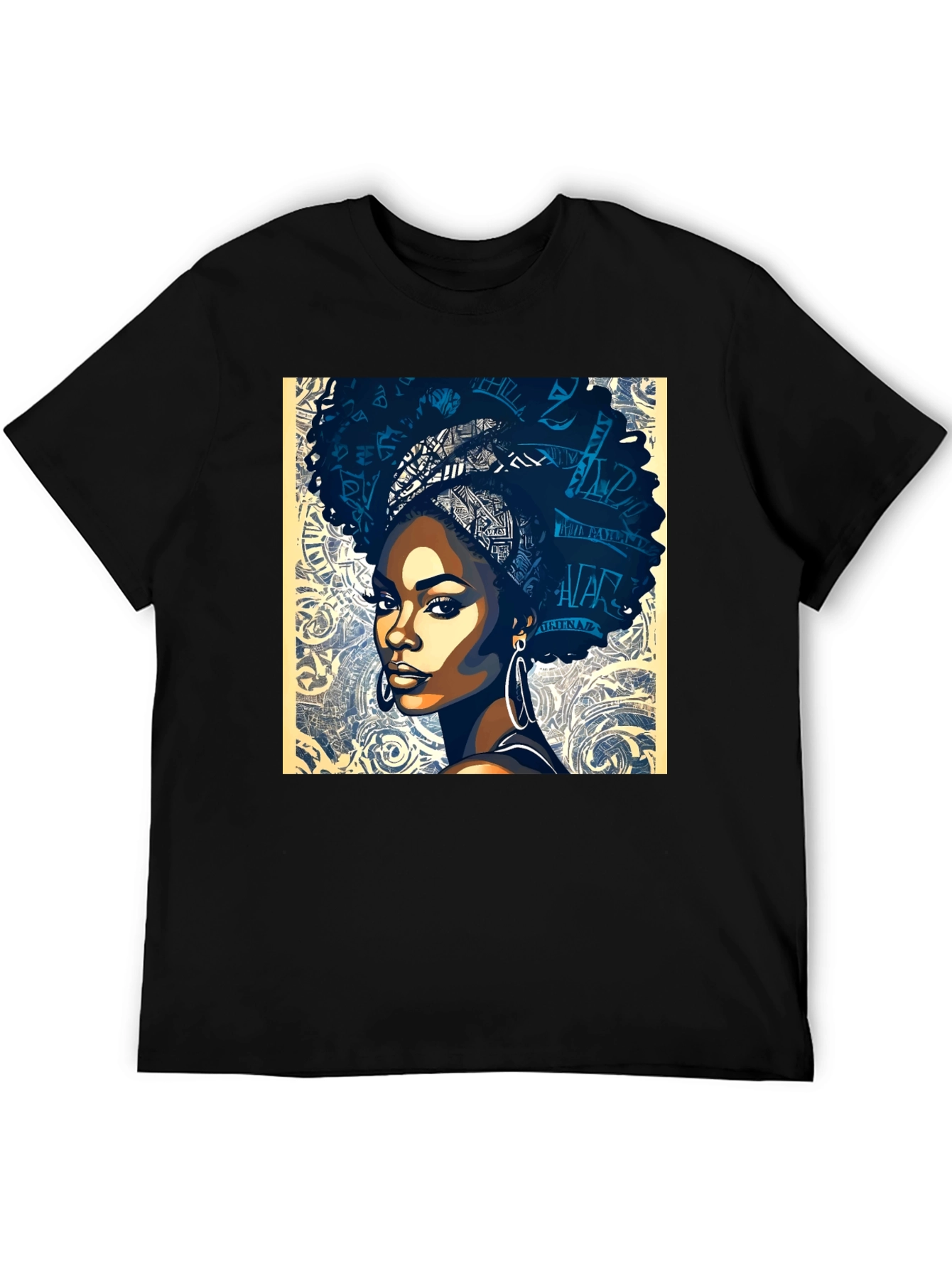 Black Woman Afro Art Graphic Tee - Stylish & Unique