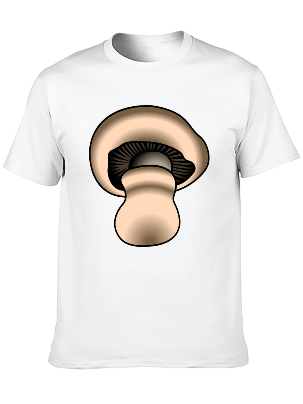 Mushroom Graphic Black T-Shirt