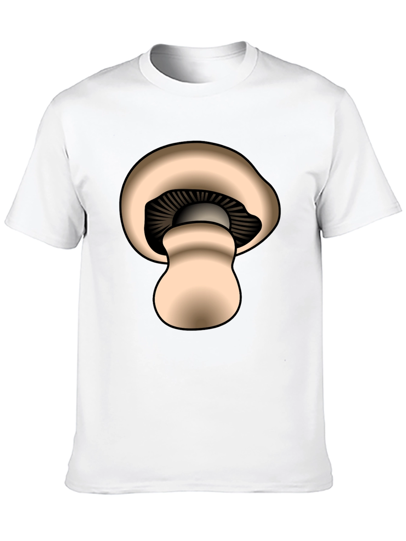 Mushroom Graphic Black T-Shirt