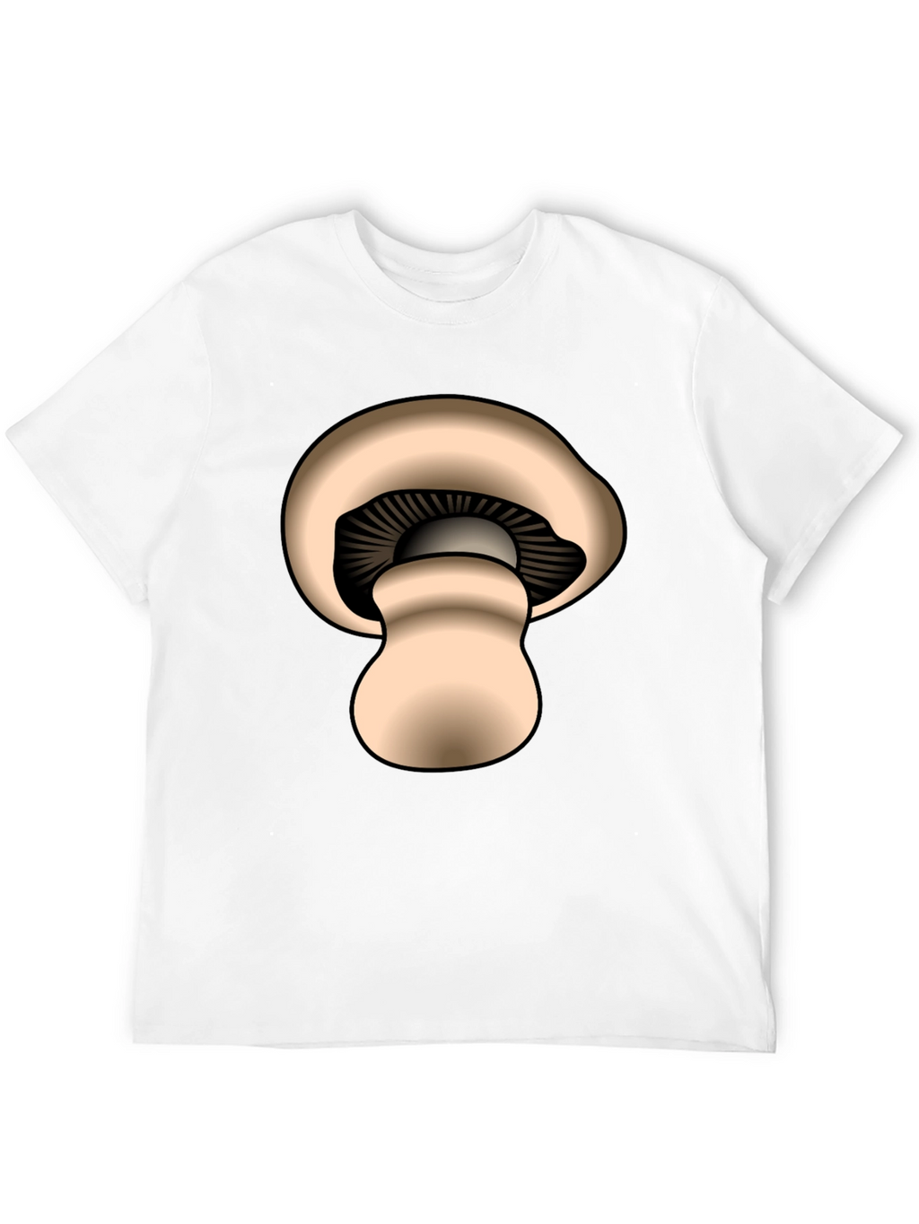 Mushroom Graphic Black T-Shirt