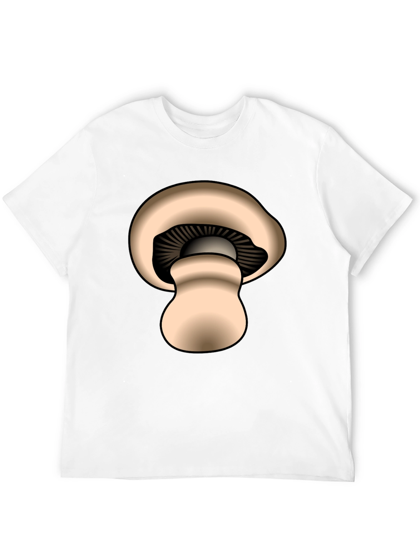 Mushroom Graphic Black T-Shirt