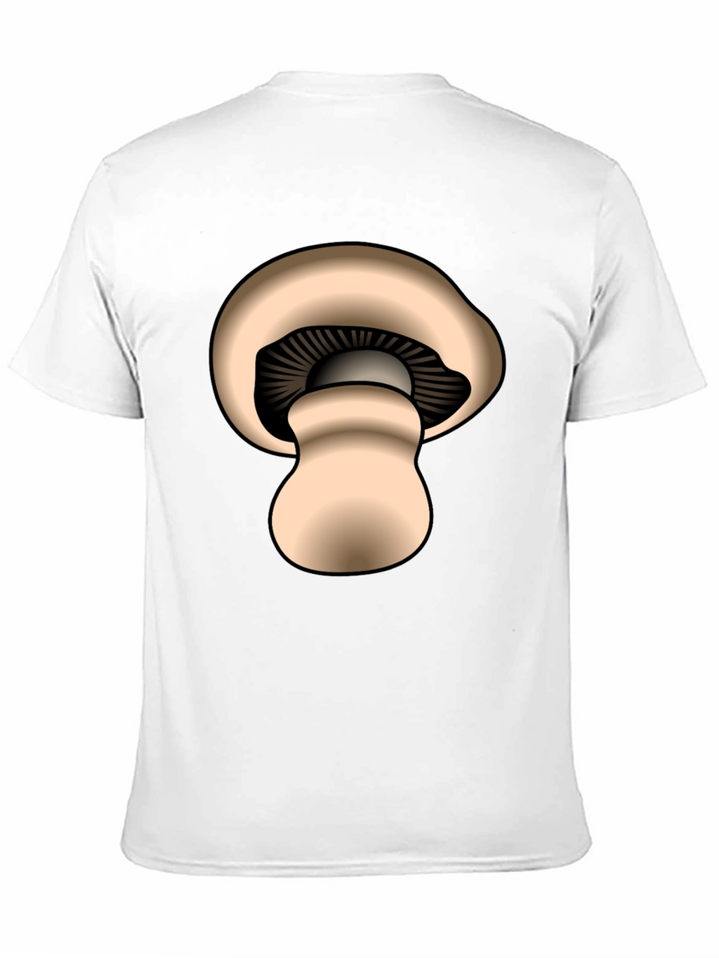 Mushroom Graphic Black T-Shirt