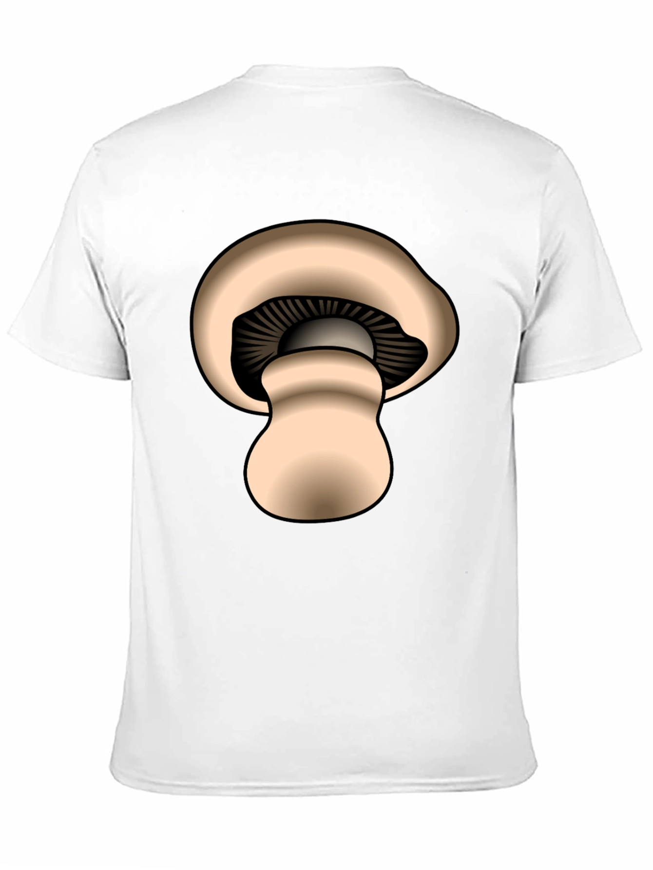 Mushroom Graphic Black T-Shirt