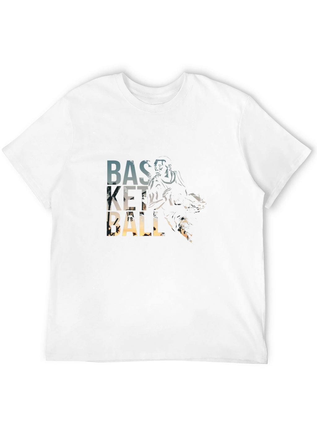 Basketball Player Graphic T-Shirt - Black