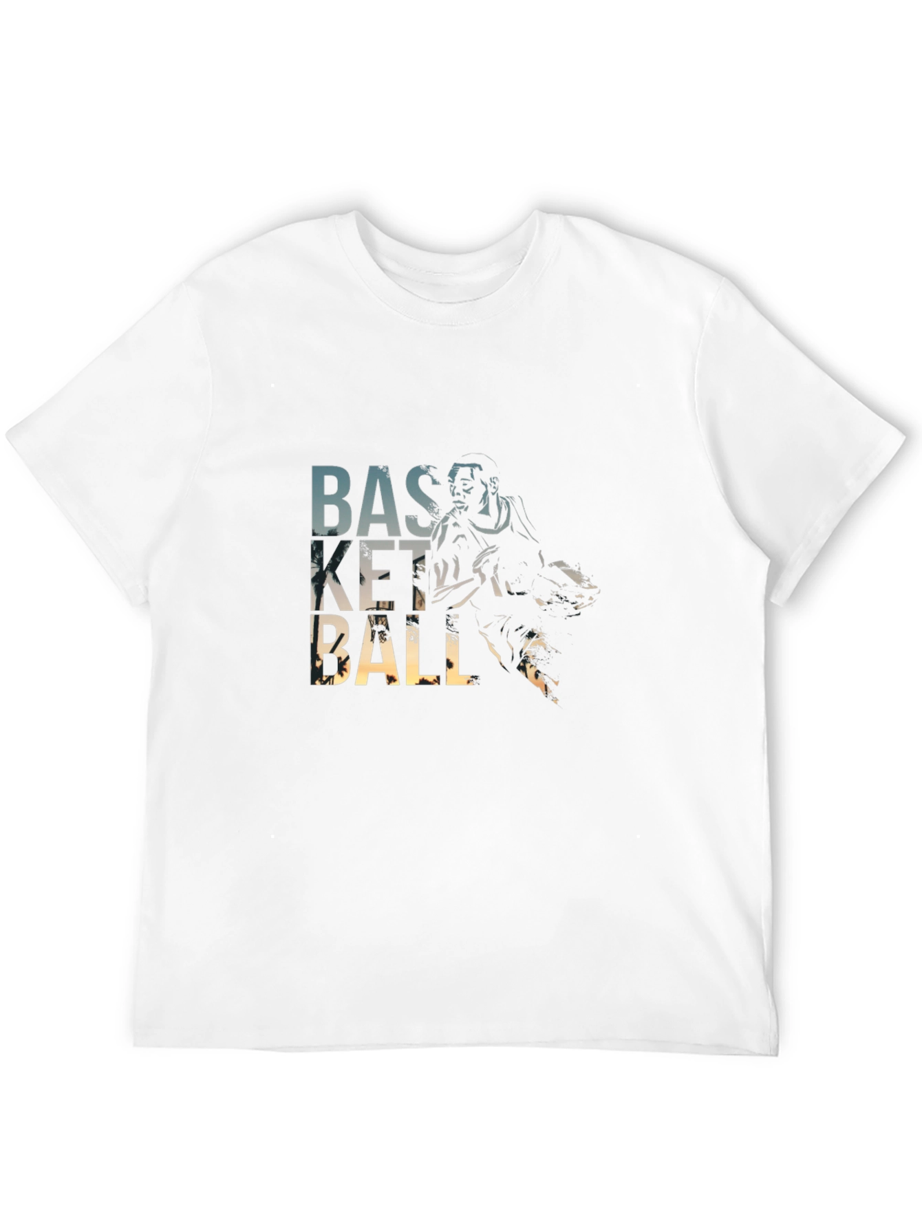 Basketball Player Graphic T-Shirt - Black