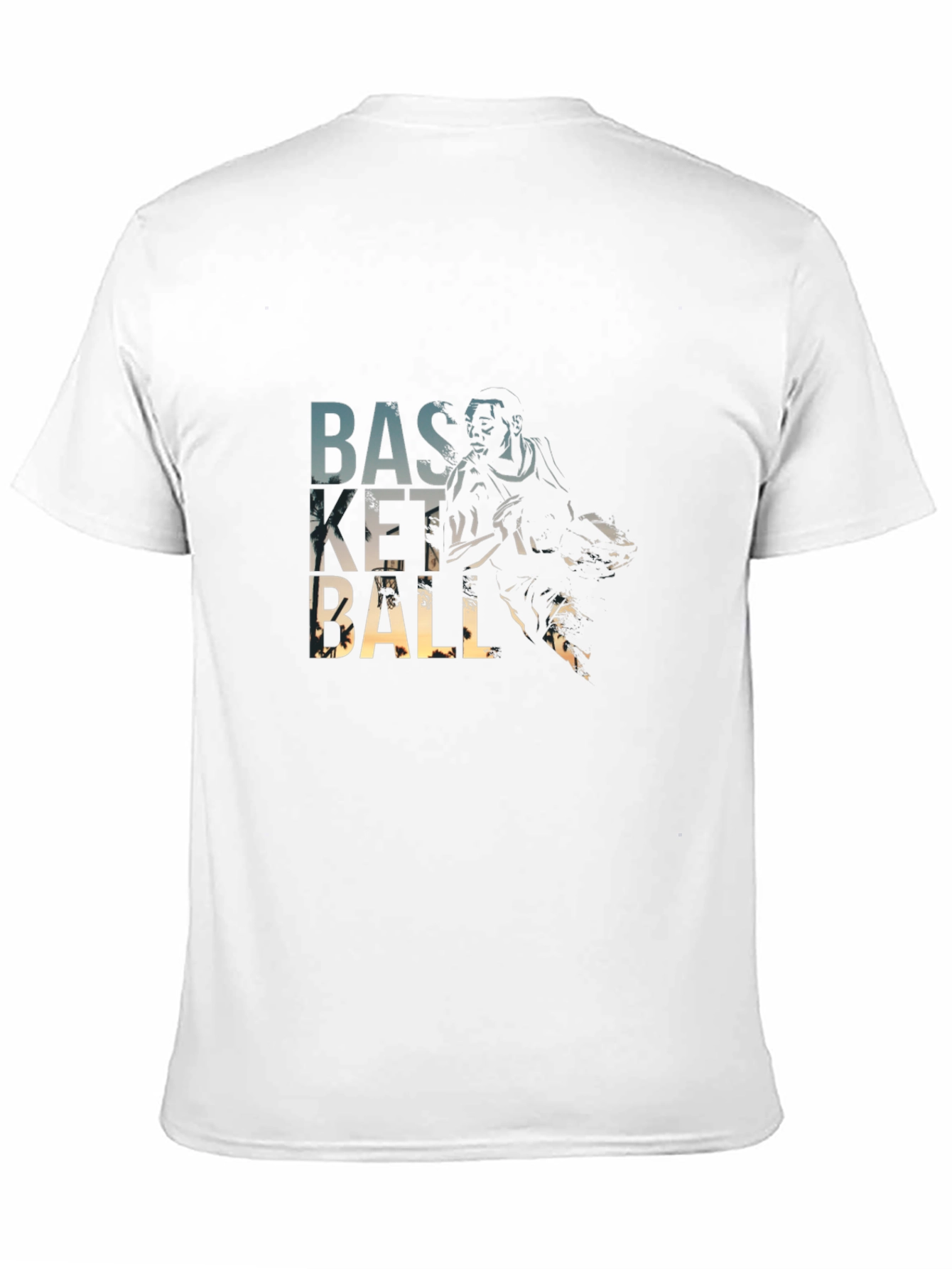 Basketball Player Graphic T-Shirt - Black