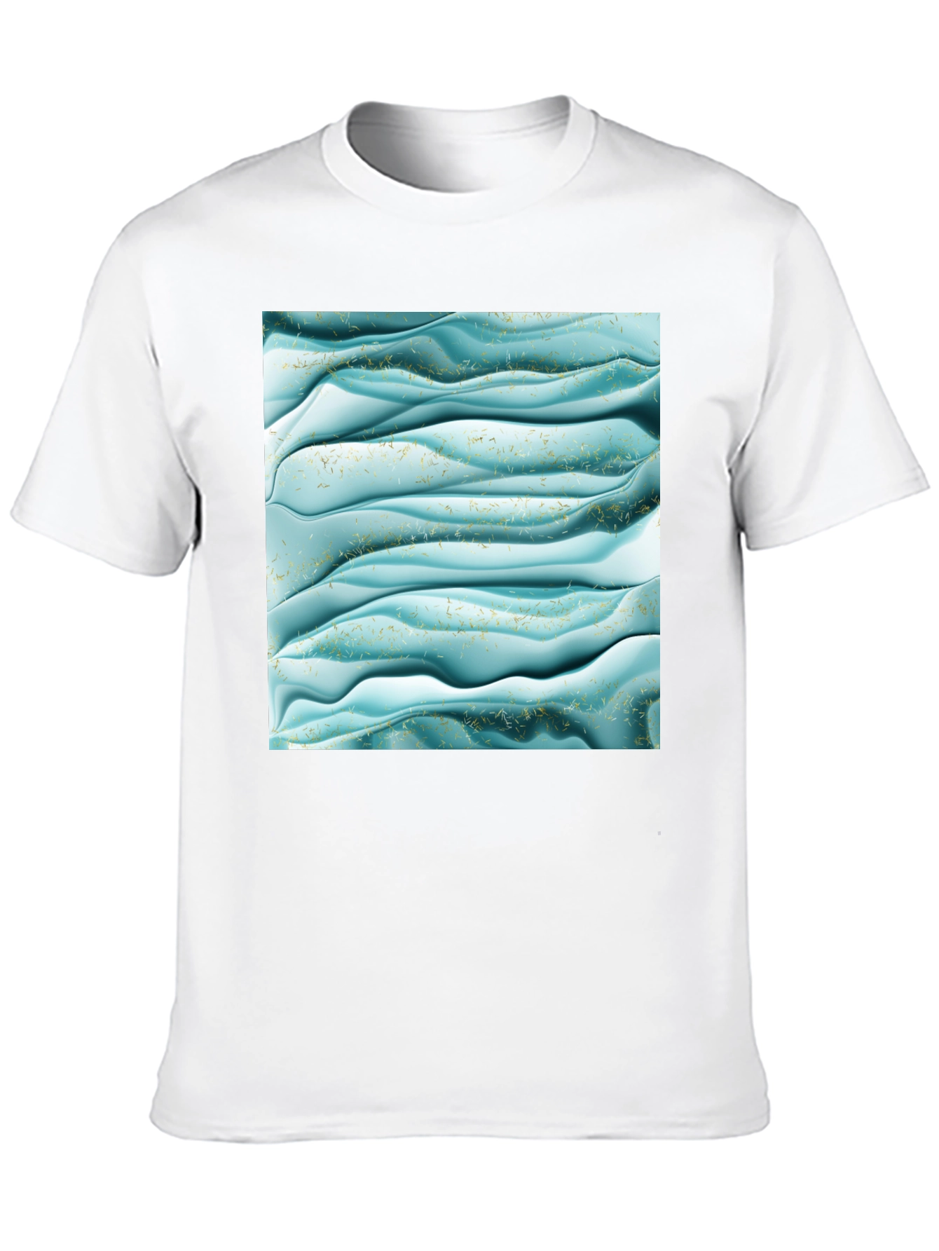 Abstract Wave Pattern T-Shirt