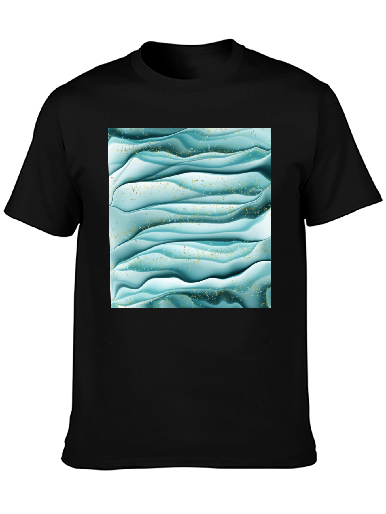 Abstract Wave Pattern T-Shirt