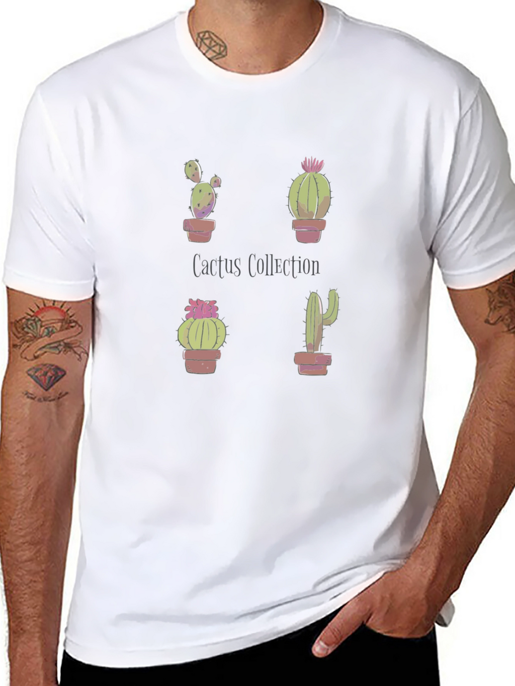 Cactus Collection Graphic T-Shirt