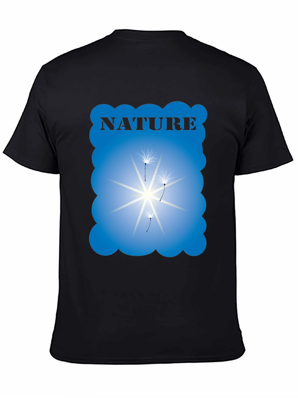 Nature Graphic Black T-Shirt