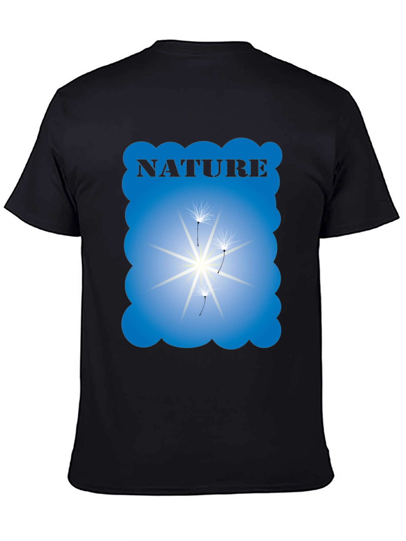 Nature Graphic Black T-Shirt