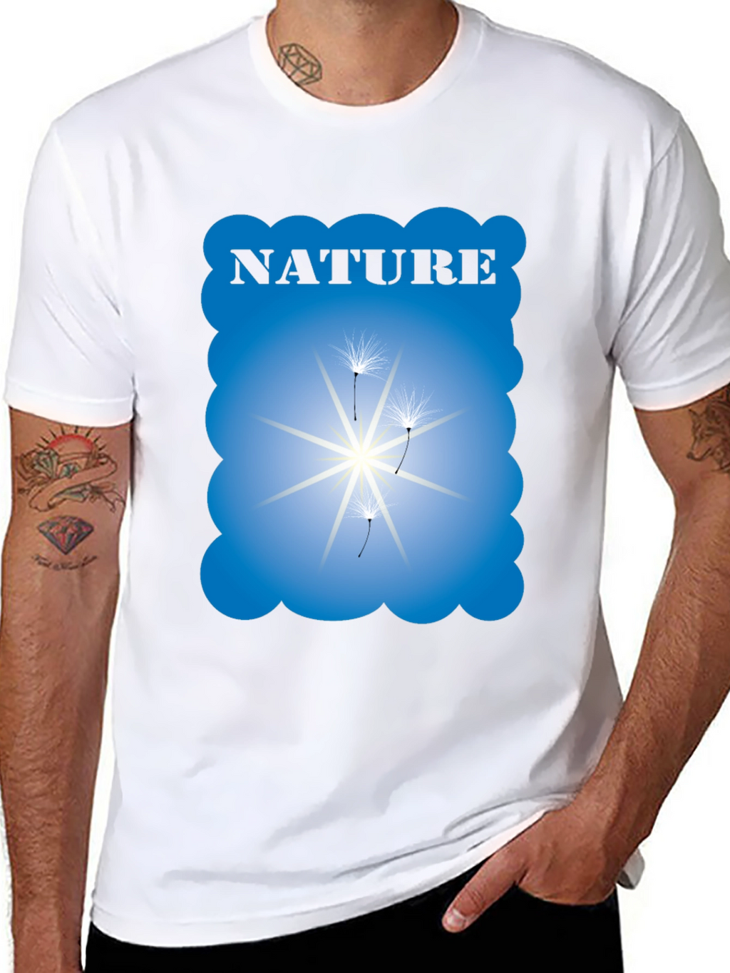 Nature Graphic Black T-Shirt