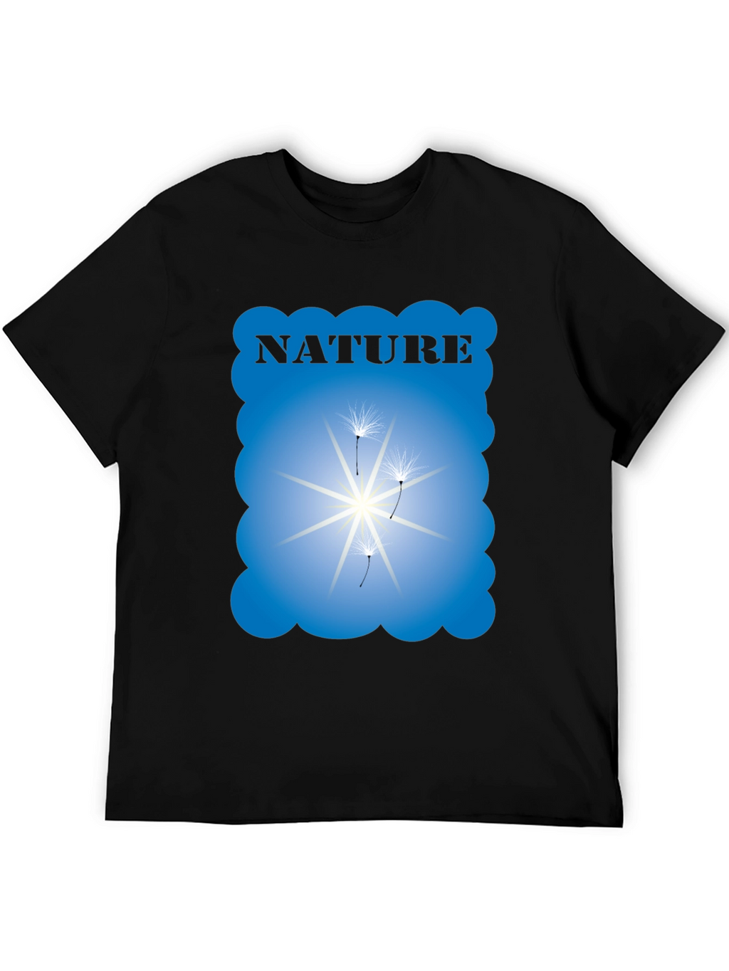 Nature Graphic Black T-Shirt