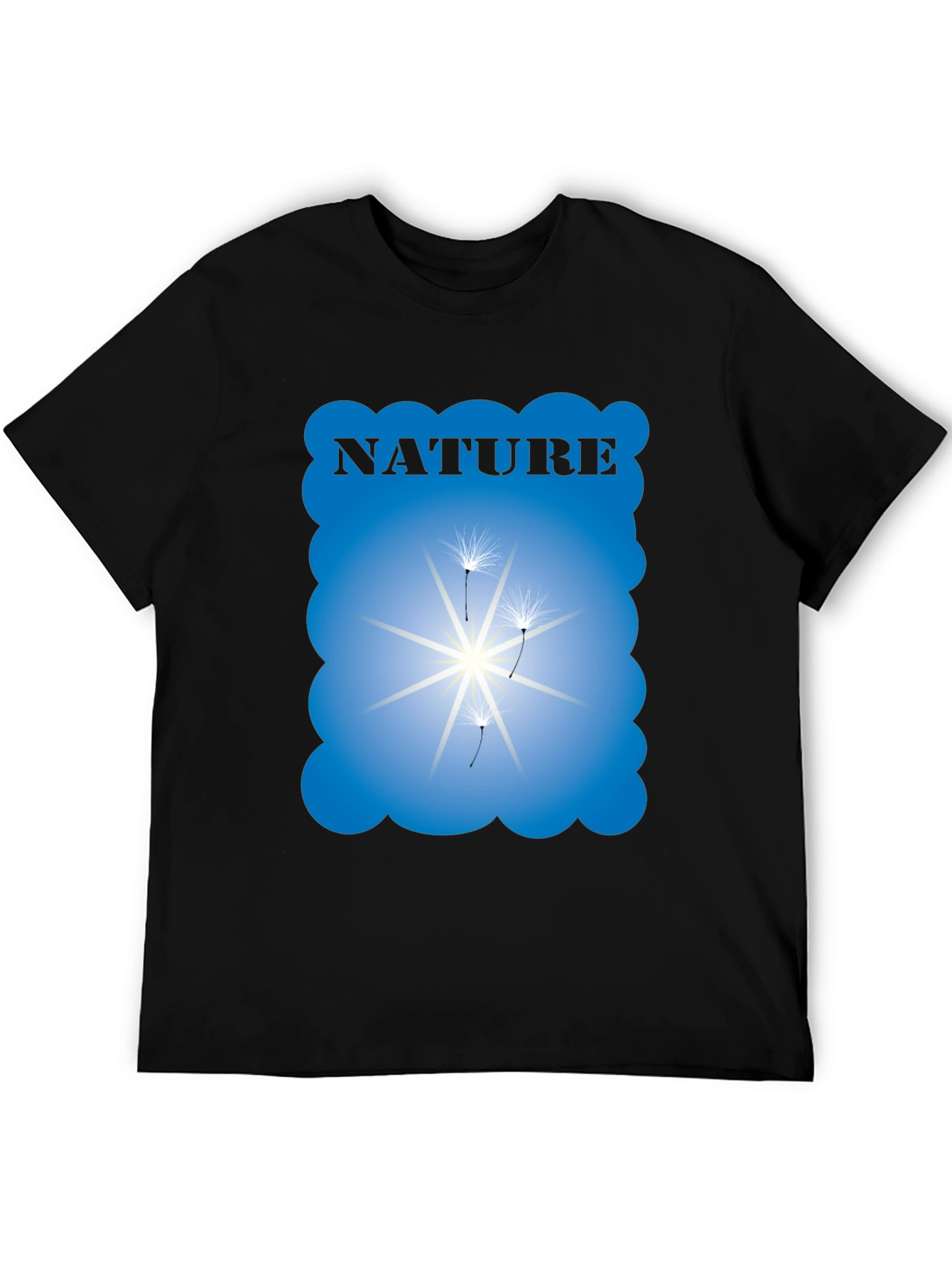 Nature Graphic Black T-Shirt
