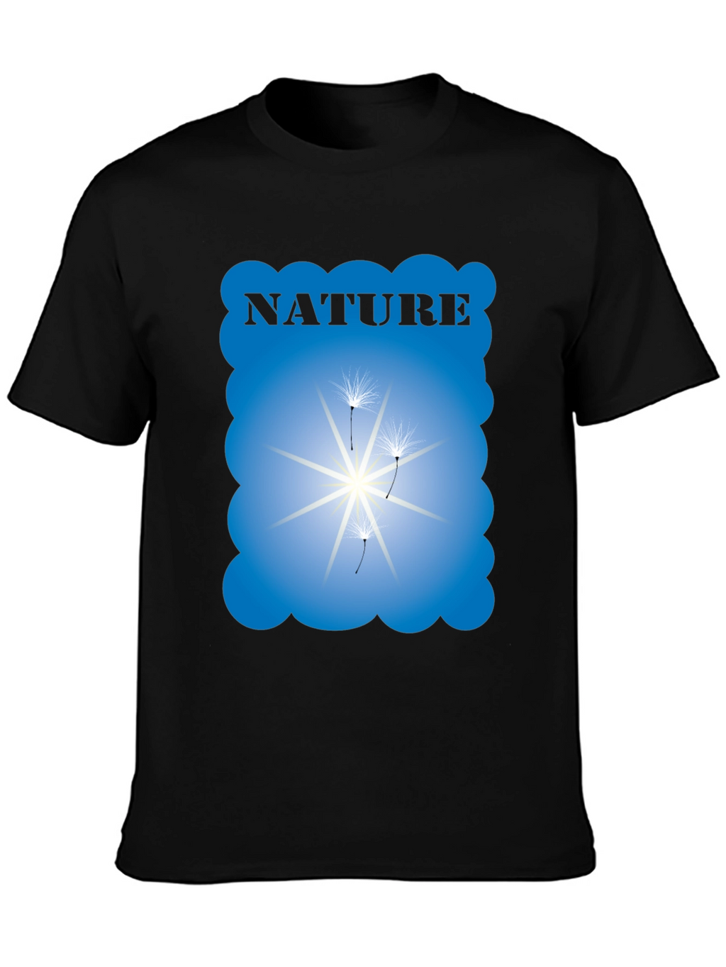 Nature Graphic Black T-Shirt