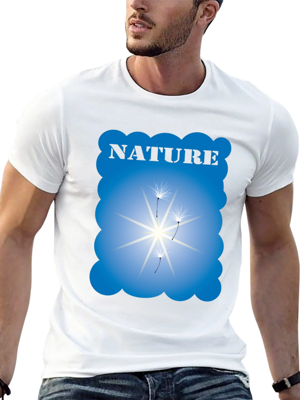 Nature Graphic Black T-Shirt