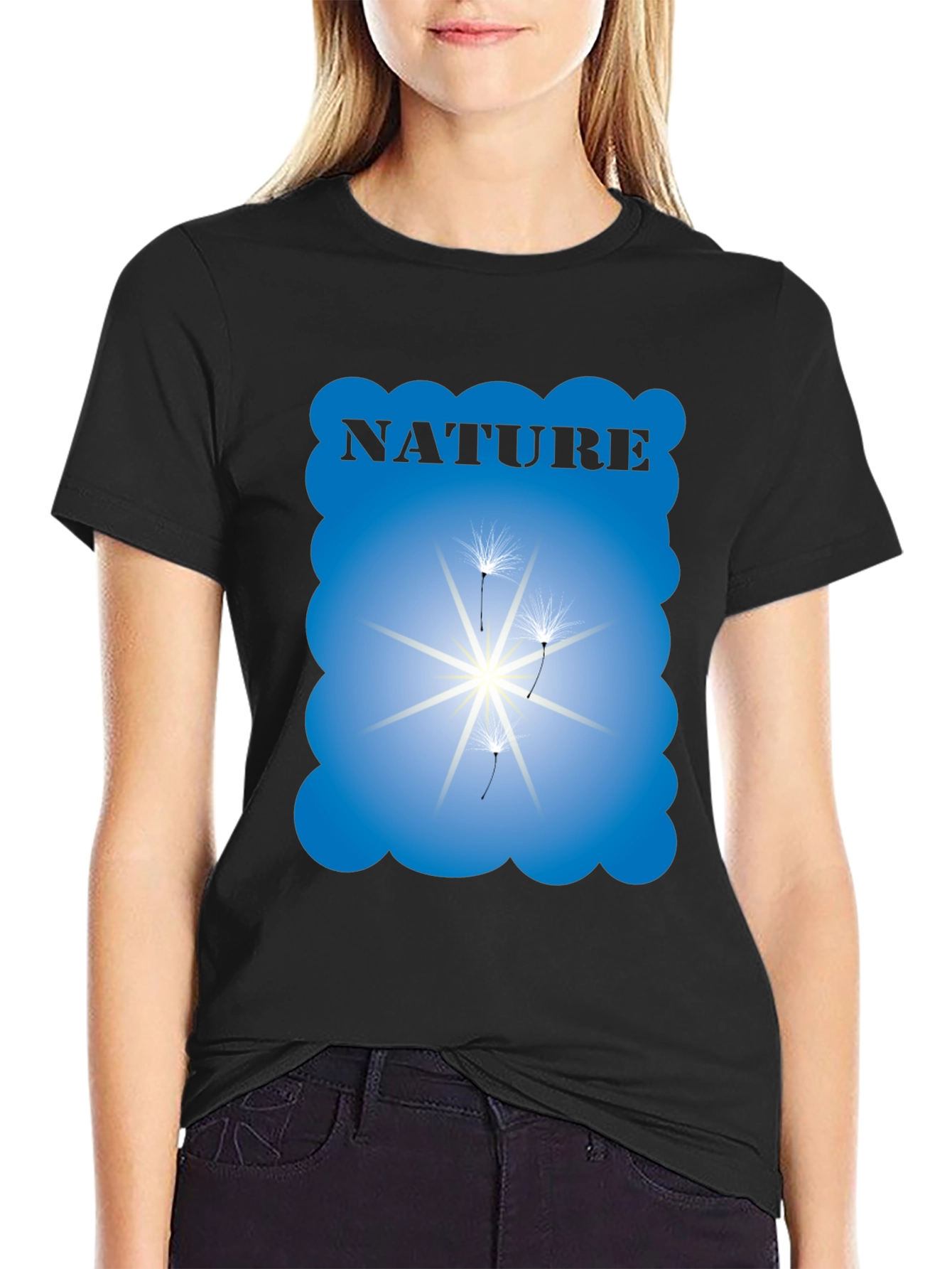 Nature Graphic Black T-Shirt