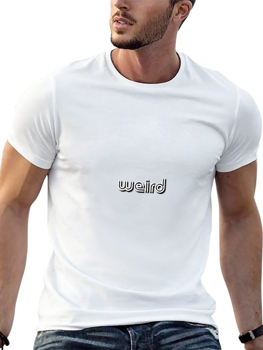 Weird Graphic Tee - Classic Black T-Shirt