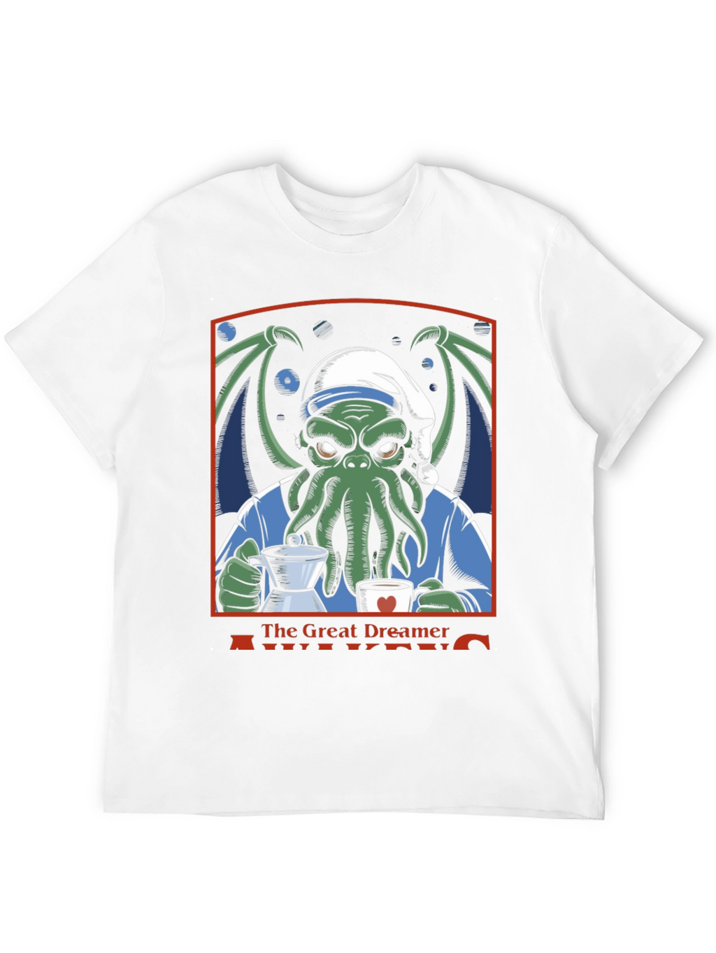 The Great Dreamer Awakens Cthulhu Coffee T-Shirt