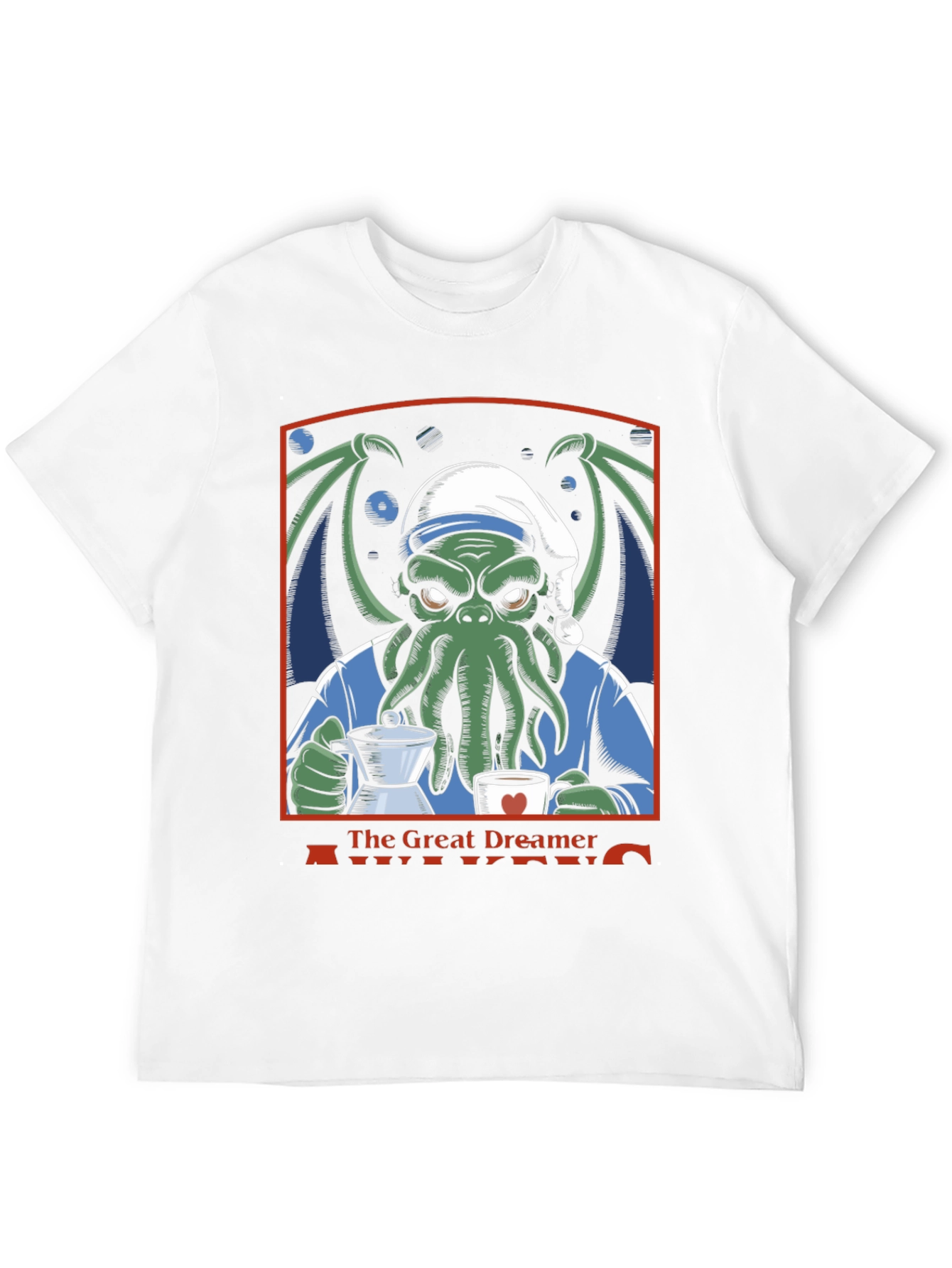 The Great Dreamer Awakens Cthulhu Coffee T-Shirt