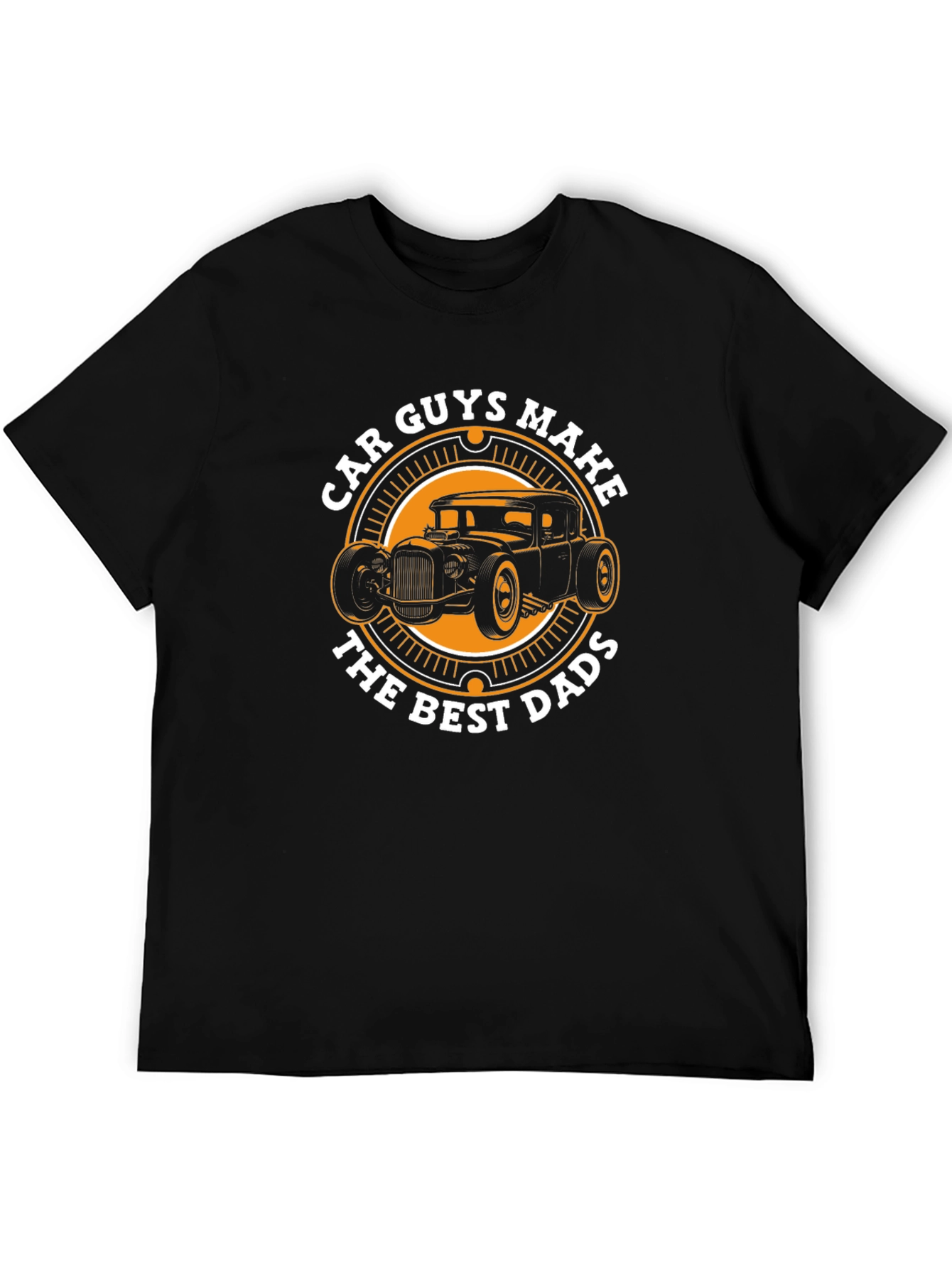 Car Guys Best Dads Black Graphic Tee