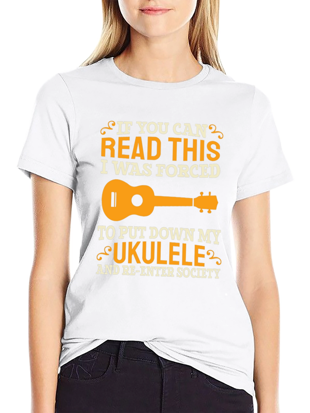 Ukulele Forced to Re-Enter Society T-Shirt