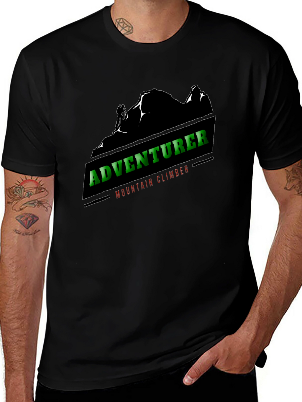 Adventurer Mountain Climber Graphic Tee