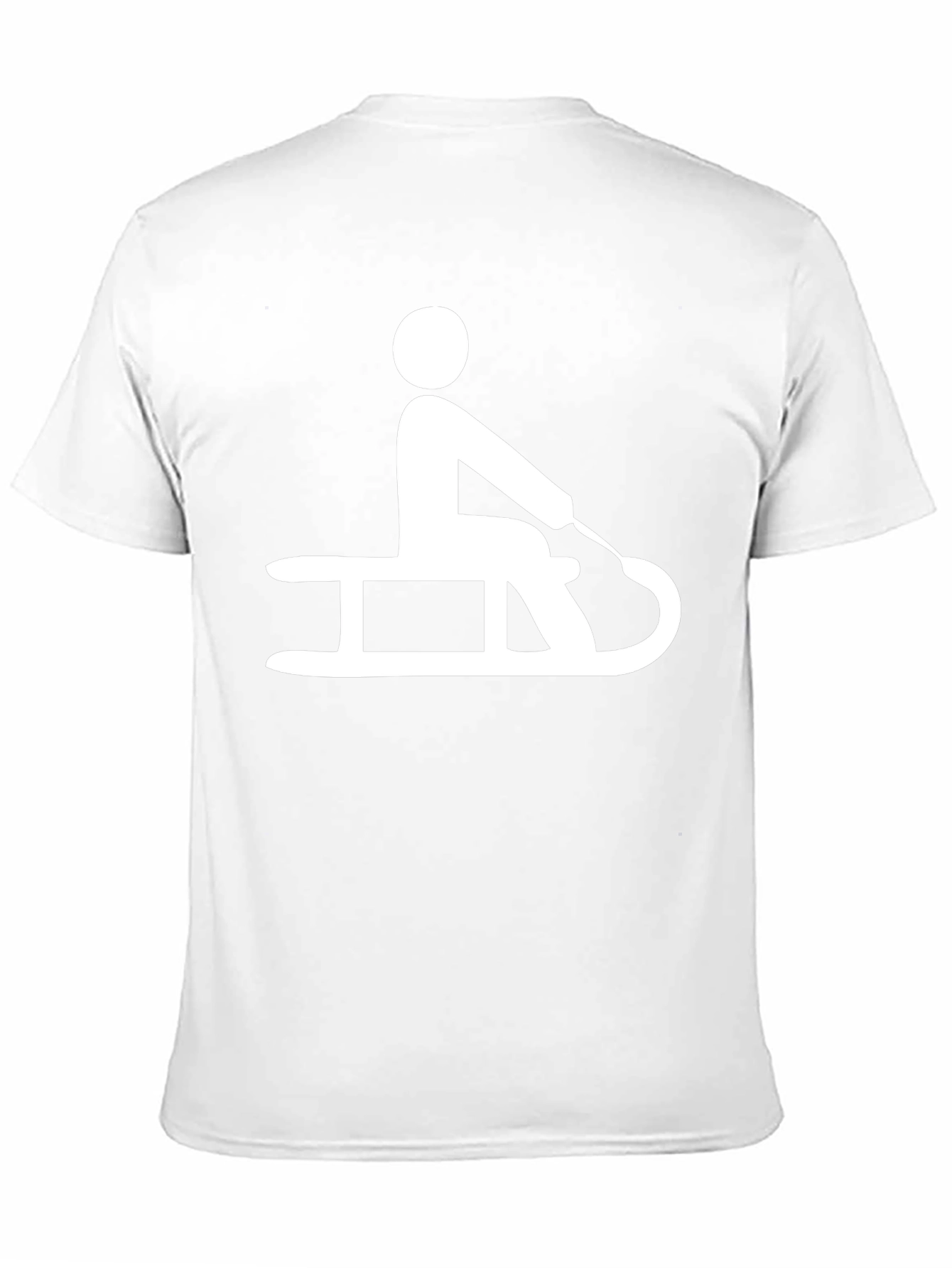 Sledding T-Shirt: Black Graphic Tee