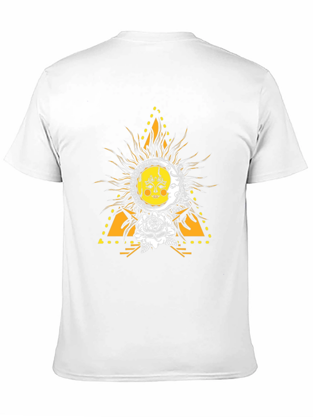 Celestial Sun and Moon Graphic T-Shirt