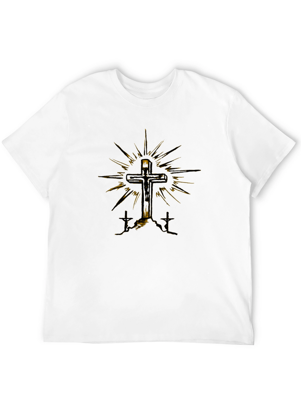 Cross Graphic Tee - Religious Design T-Shirt