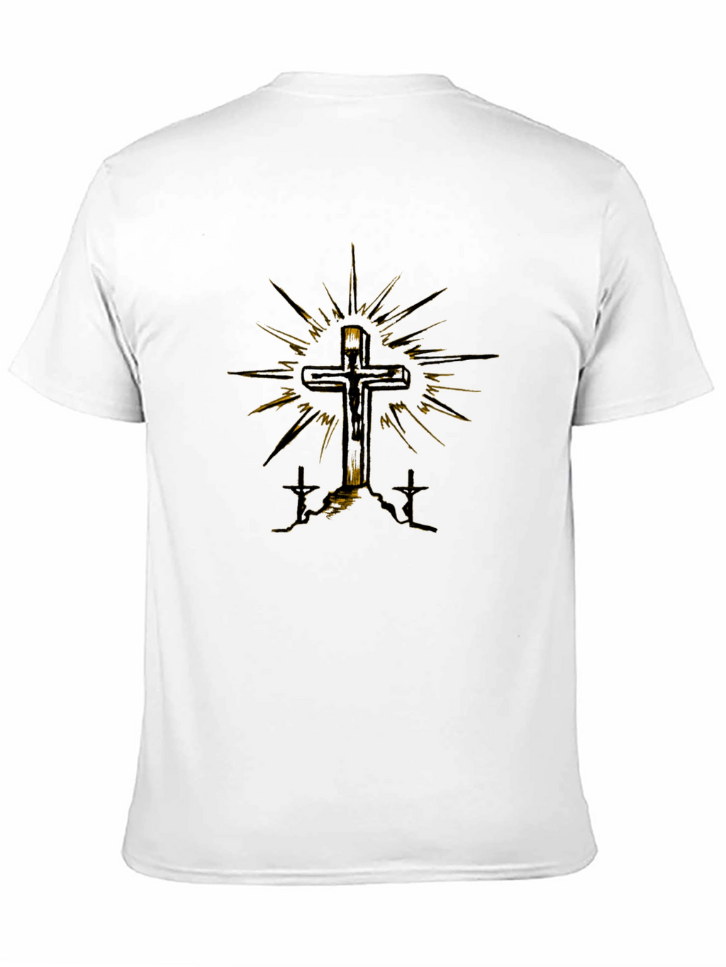 Cross Graphic Tee - Religious Design T-Shirt