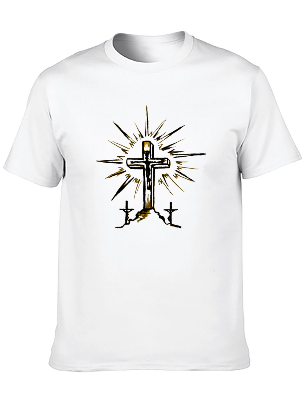 Cross Graphic Tee - Religious Design T-Shirt