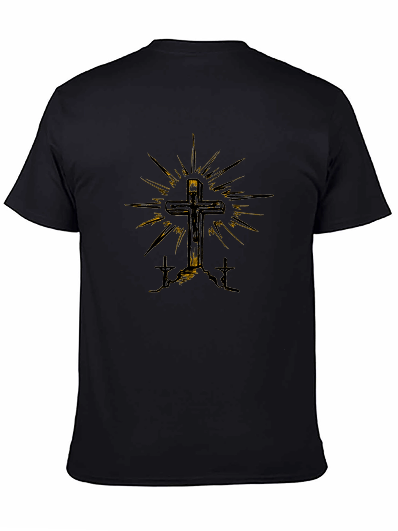 Cross Graphic Tee - Religious Design T-Shirt