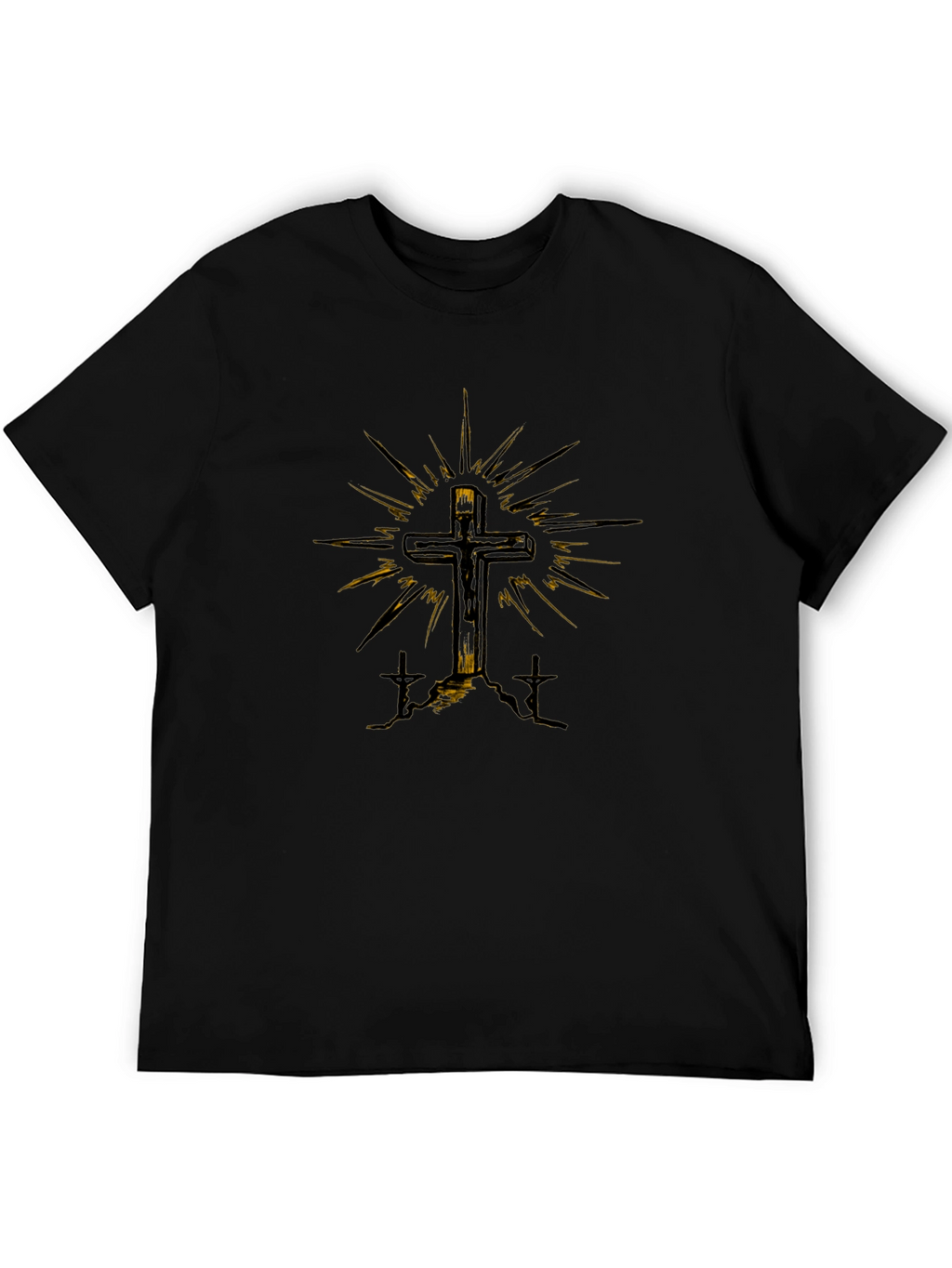 Cross Graphic Tee - Religious Design T-Shirt