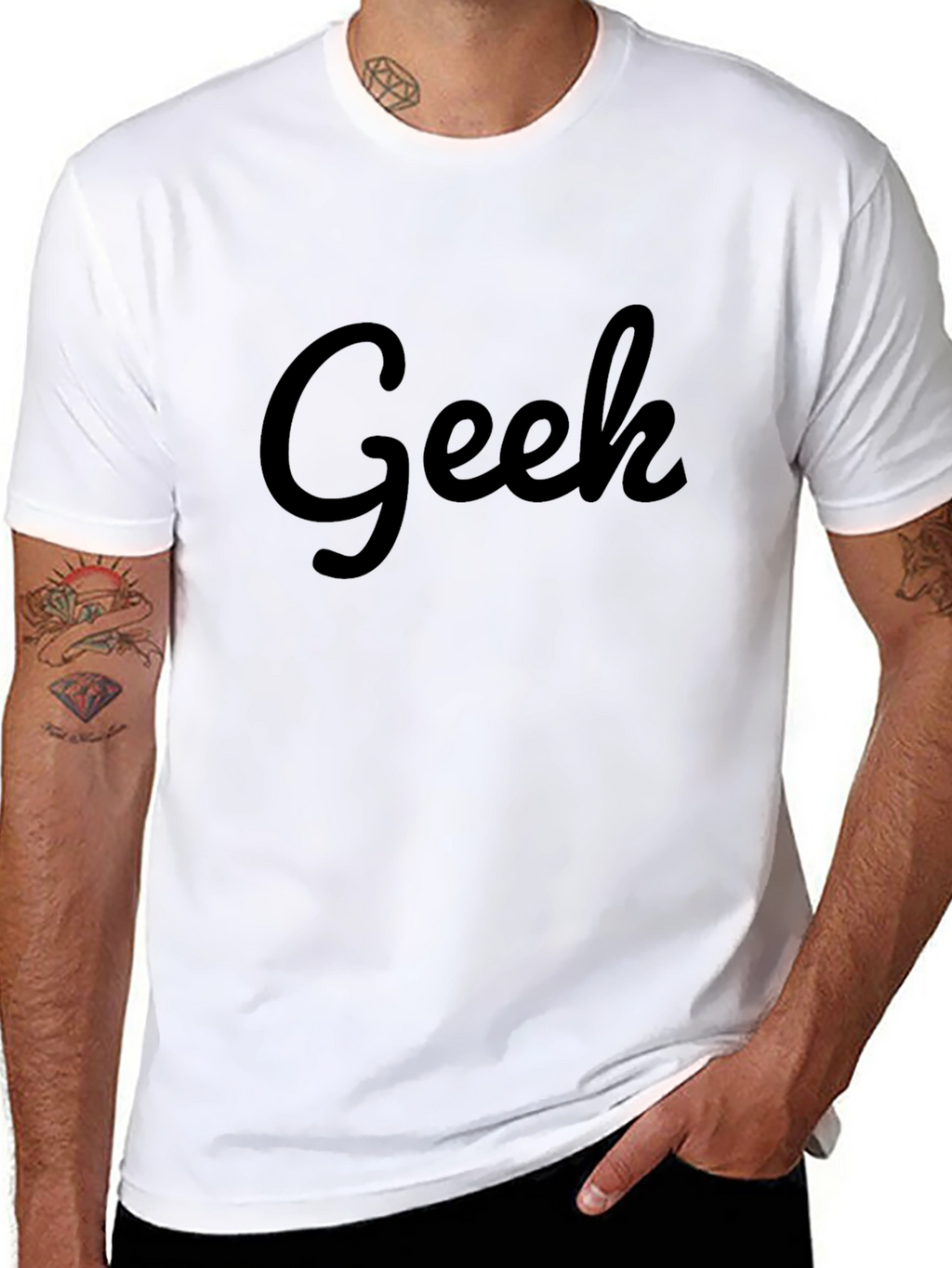 Geek T-Shirt - Casual Black Tee