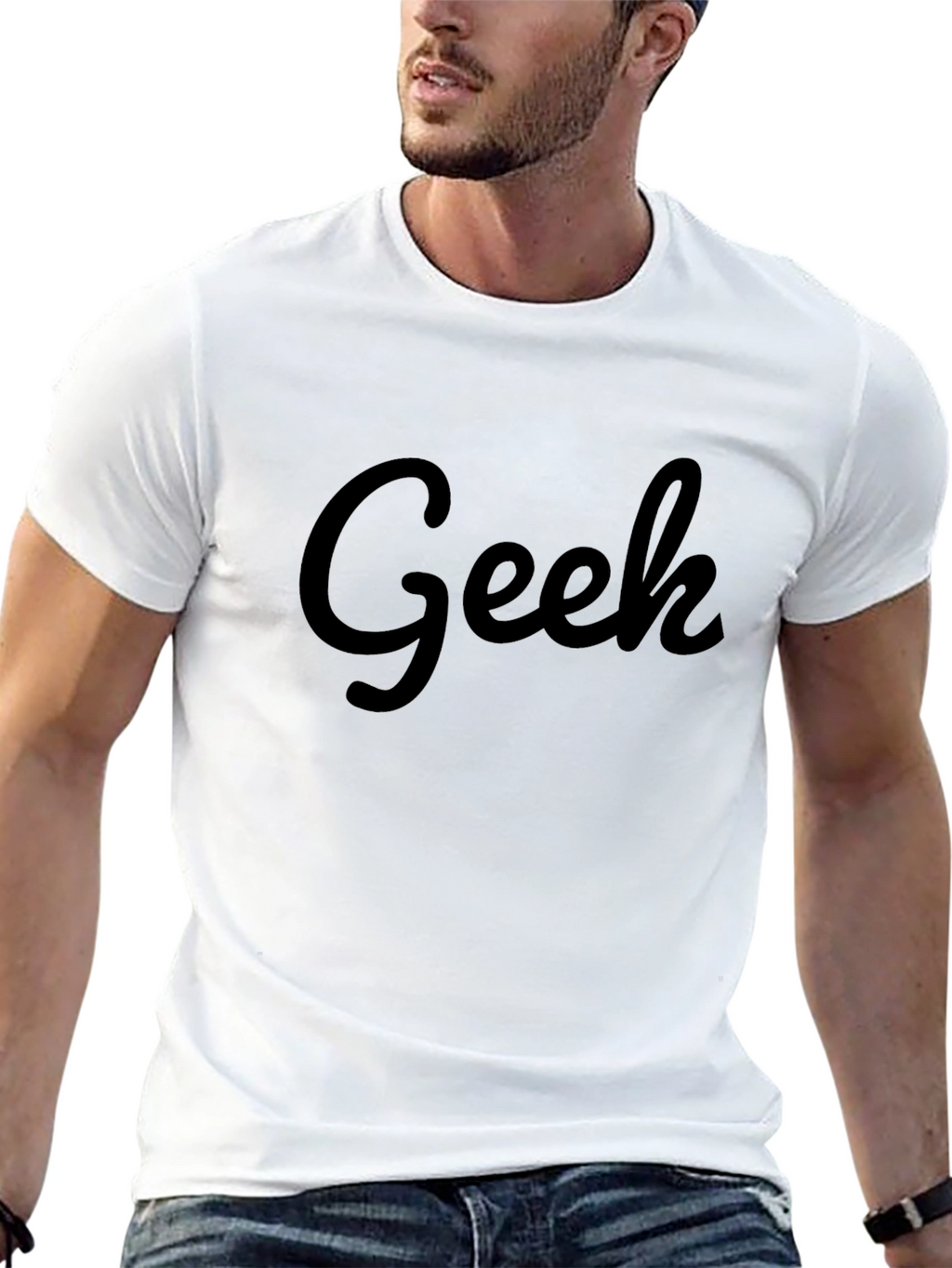 Geek T-Shirt - Casual Black Tee