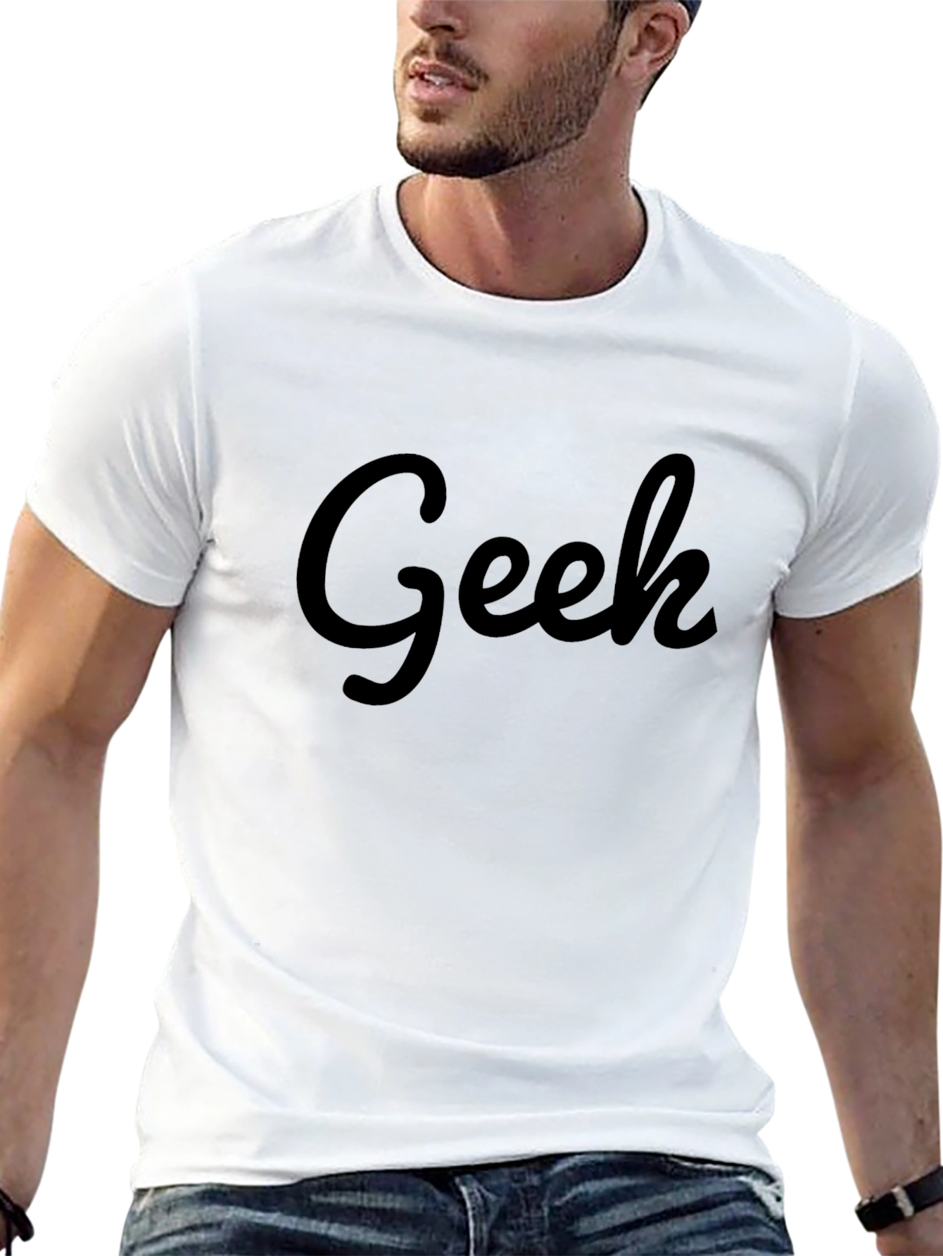 Geek T-Shirt - Casual Black Tee
