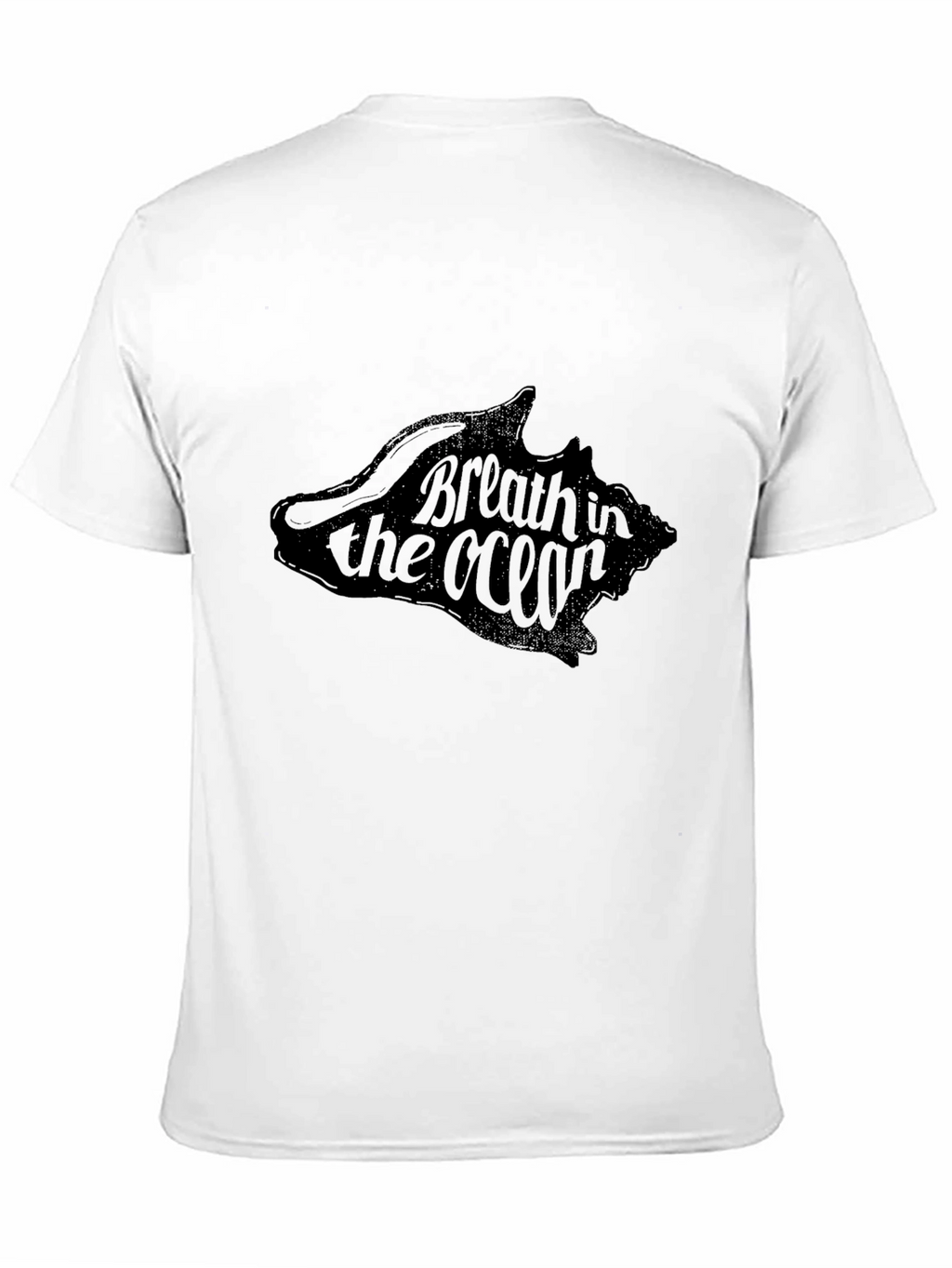 Breath in the Ocean Graphic Tee - Black