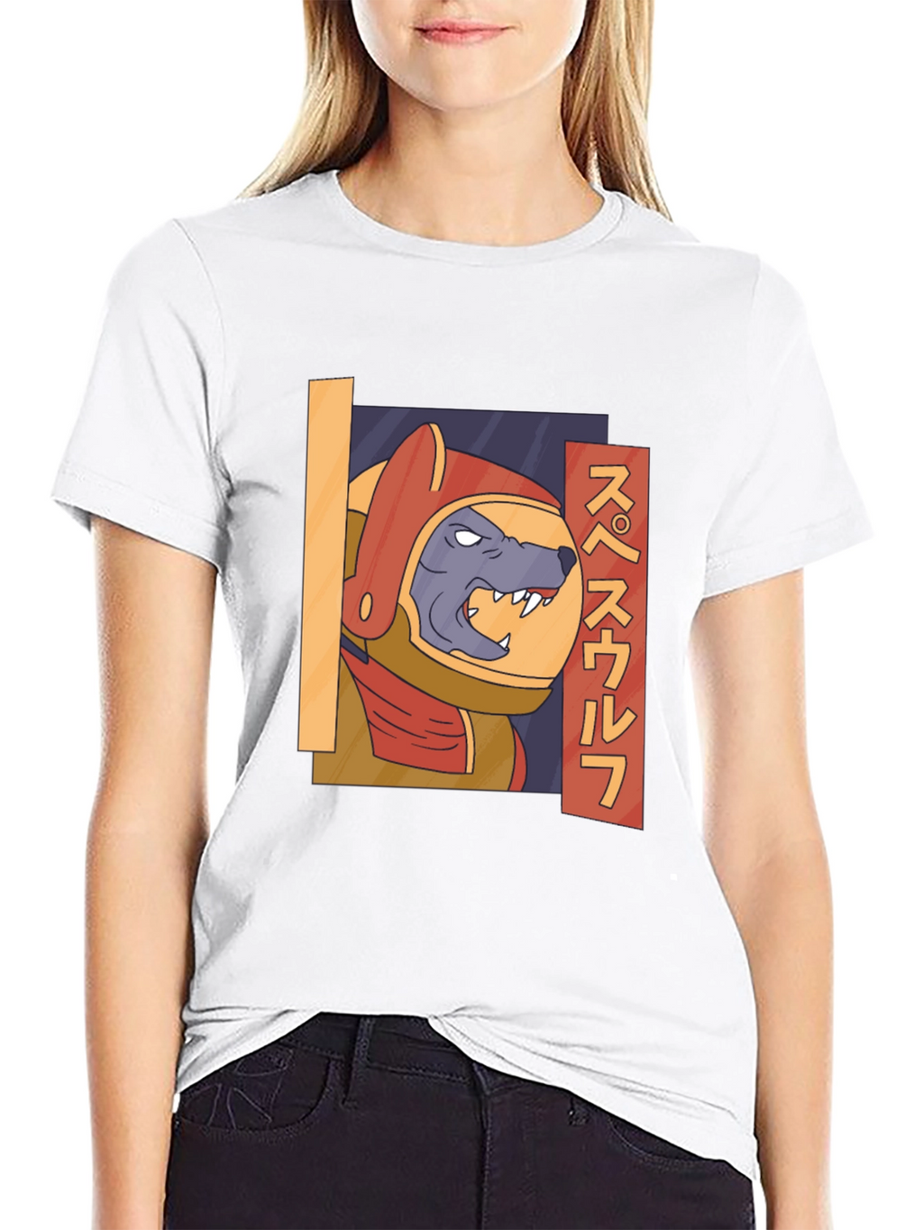Space Wolf Graphic T-Shirt - Unique Design