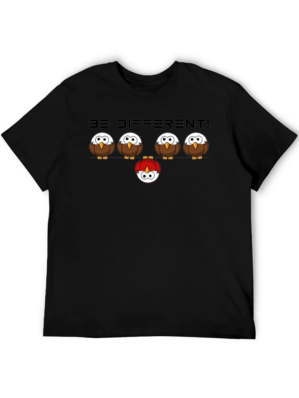 Be Different Owl Graphic T-Shirt