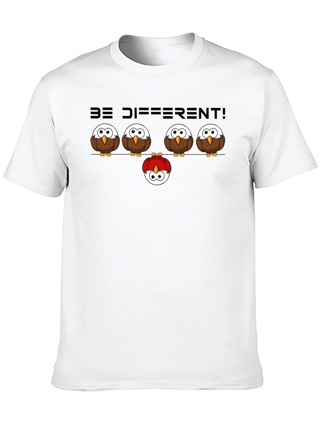 Be Different Owl Graphic T-Shirt