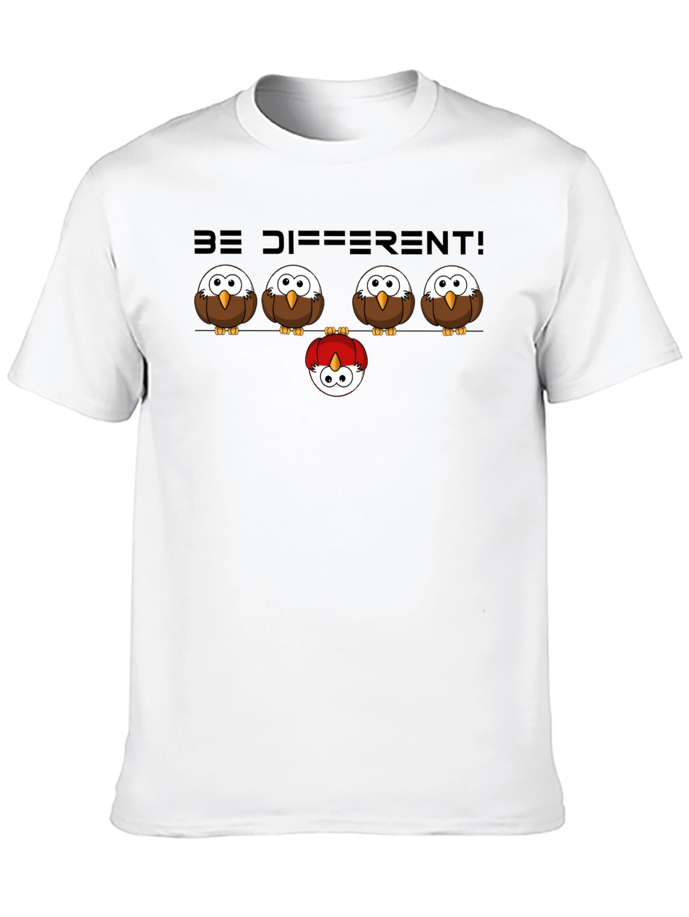 Be Different Owl Graphic T-Shirt