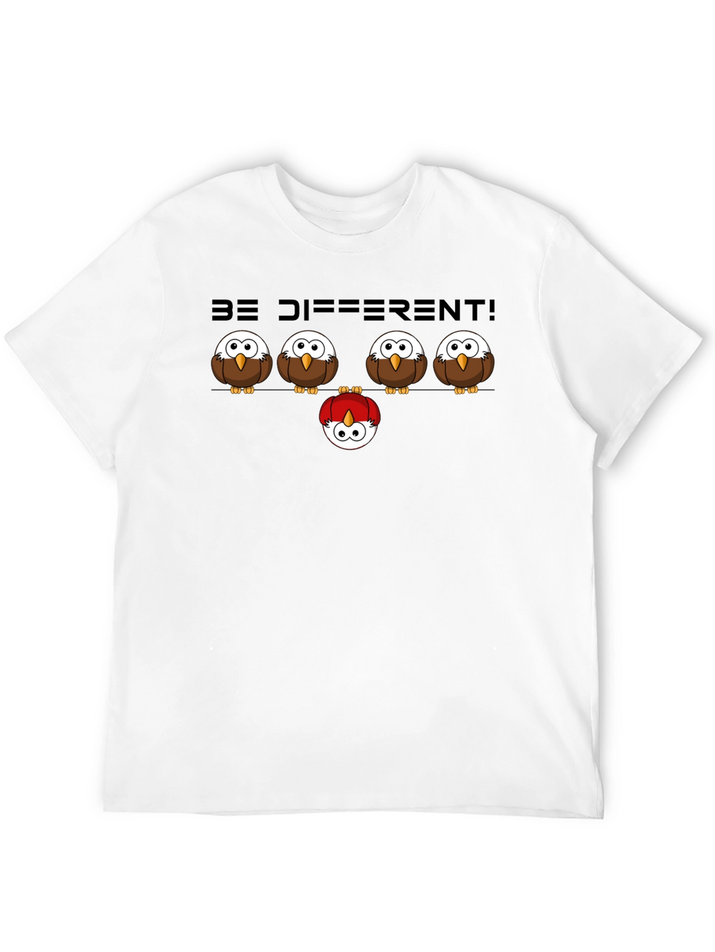 Be Different Owl Graphic T-Shirt