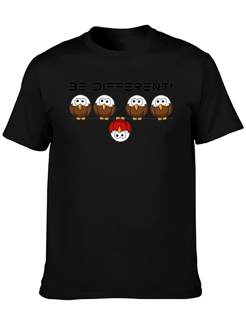 Be Different Owl Graphic T-Shirt