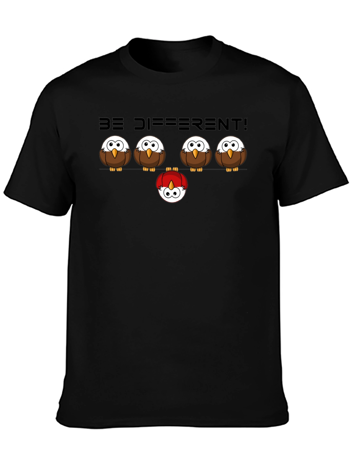 Be Different Owl Graphic T-Shirt
